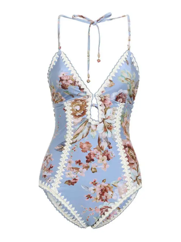 Zimmermann Costume da bagno risvegliato Blu