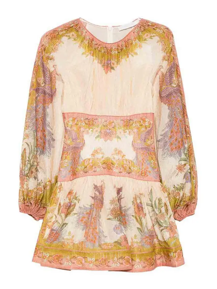 Zimmermann Miniabito stampato Indra Marrone
