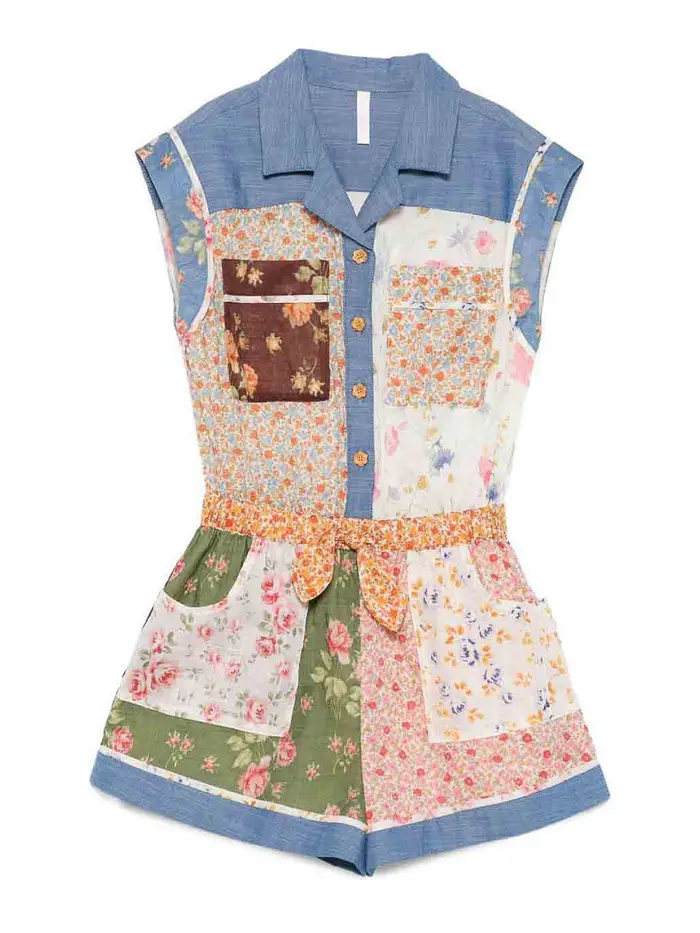 Zimmermann Tuta Con Stampa Floreale Multicolore