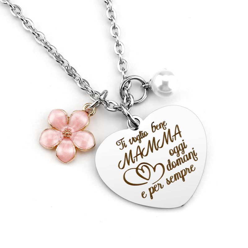 ZKIUOA Collana Regalo Mamma Natale