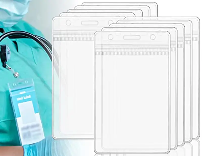 ZoeTekway 10 Pezzi Trasparente Carta d'Identità Copertura Portacarte ID Impermeabile Carta di Credito per la Protezione Perfetta della