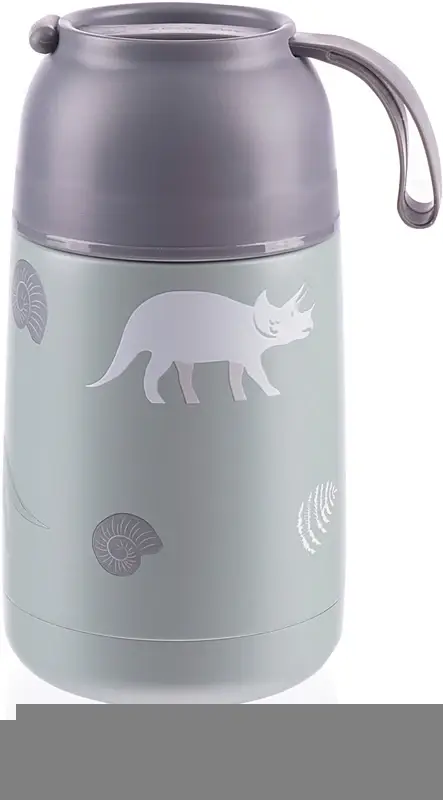 Zopa Thermos con supporto in silicone da mangiare Dino 620 ml