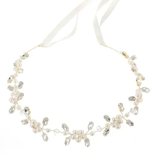 ZORVUJI Coroncina Comunione Bambina, Accessori Capelli Comunione Bambina, Coroncina Prima Comunione Bambina